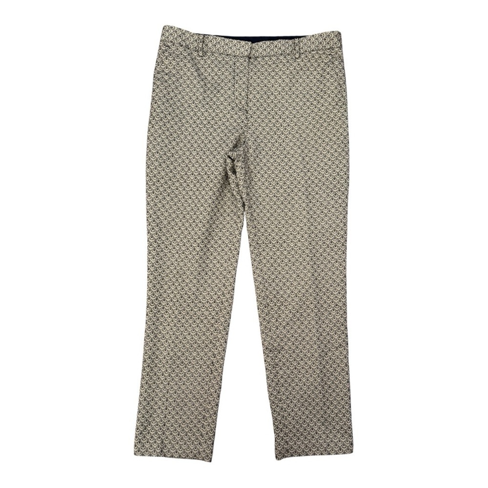 Tory Burch Isabella Pants Size 10 - Geometric Print Ankle Crop Designer